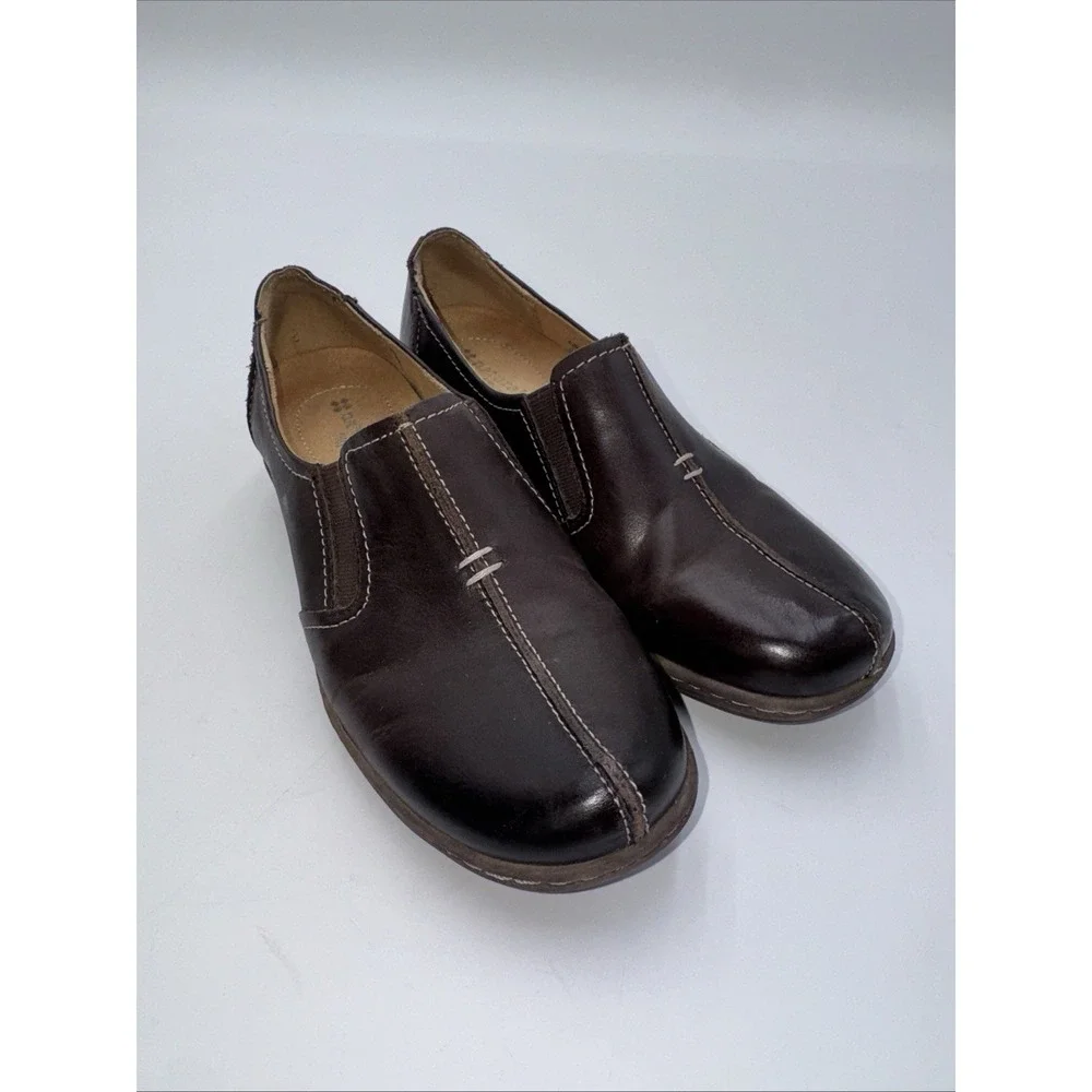 Naturalizer N5 Comfort Malvina Loafer Shoes Womens 4.5 M Slip On Leather Brown